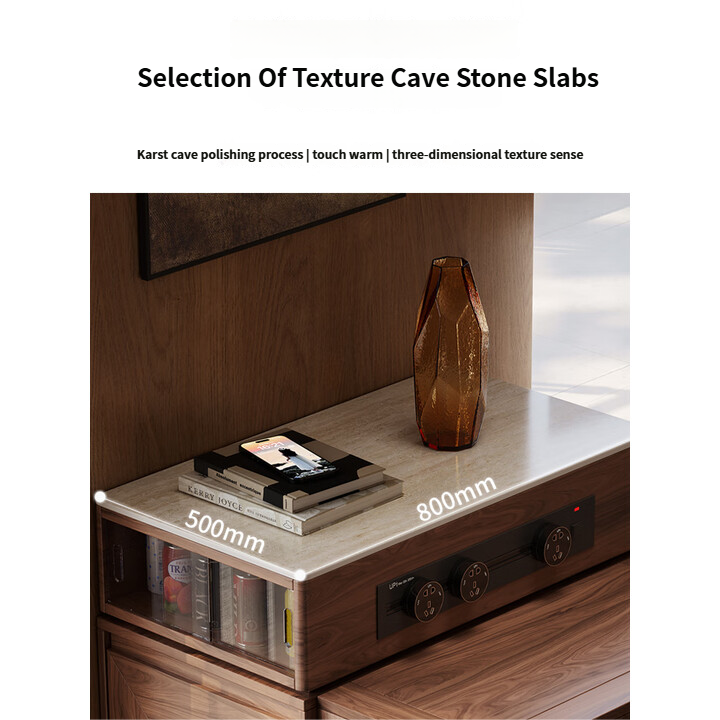 ✨Multifunctional Solid Wood Island Table Mid-Century Modern Mini Bar