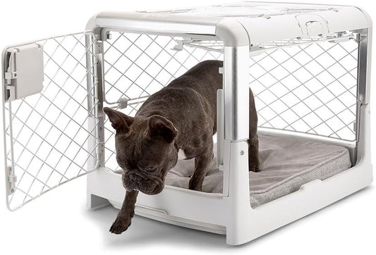 🐶Premium Portable Dog Crate Portable Collapsible Dog Crate with Wheels