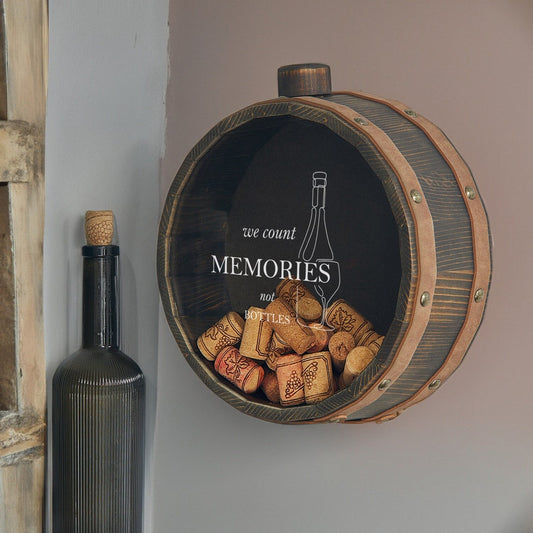Wine Cork Collector Shadow Box Gift Personalized Wine Cork Holder