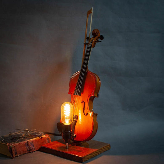 🌟Vintage Style  Lamp with Detachable Children's Violin