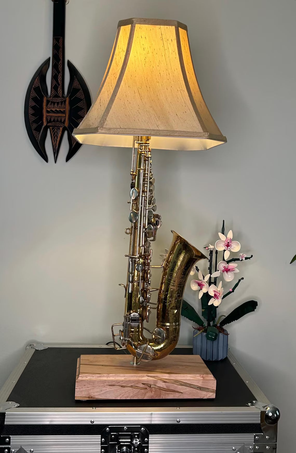 🎷Vintage Alto Saxaphone Upcycled Handmade Lamp