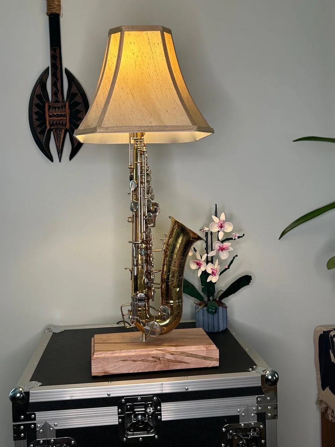 🎷Vintage Alto Saxaphone Upcycled Handmade Lamp